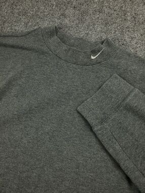 Vintage Y2K Nike Mock Neck Shirt Mens Medium Long Sleeve Pullover Performance